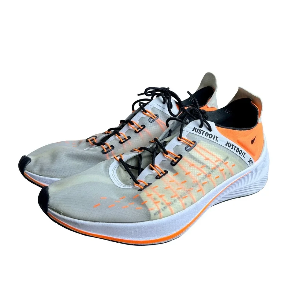Nike EXP-X14 Just Do It White‎ Total Orange Men 11.5